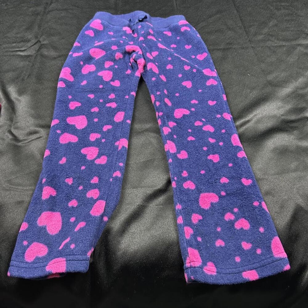 💙💗‎ Gymboree Girls Dark Blue Pink Hearts Pajama Pants – Size 5